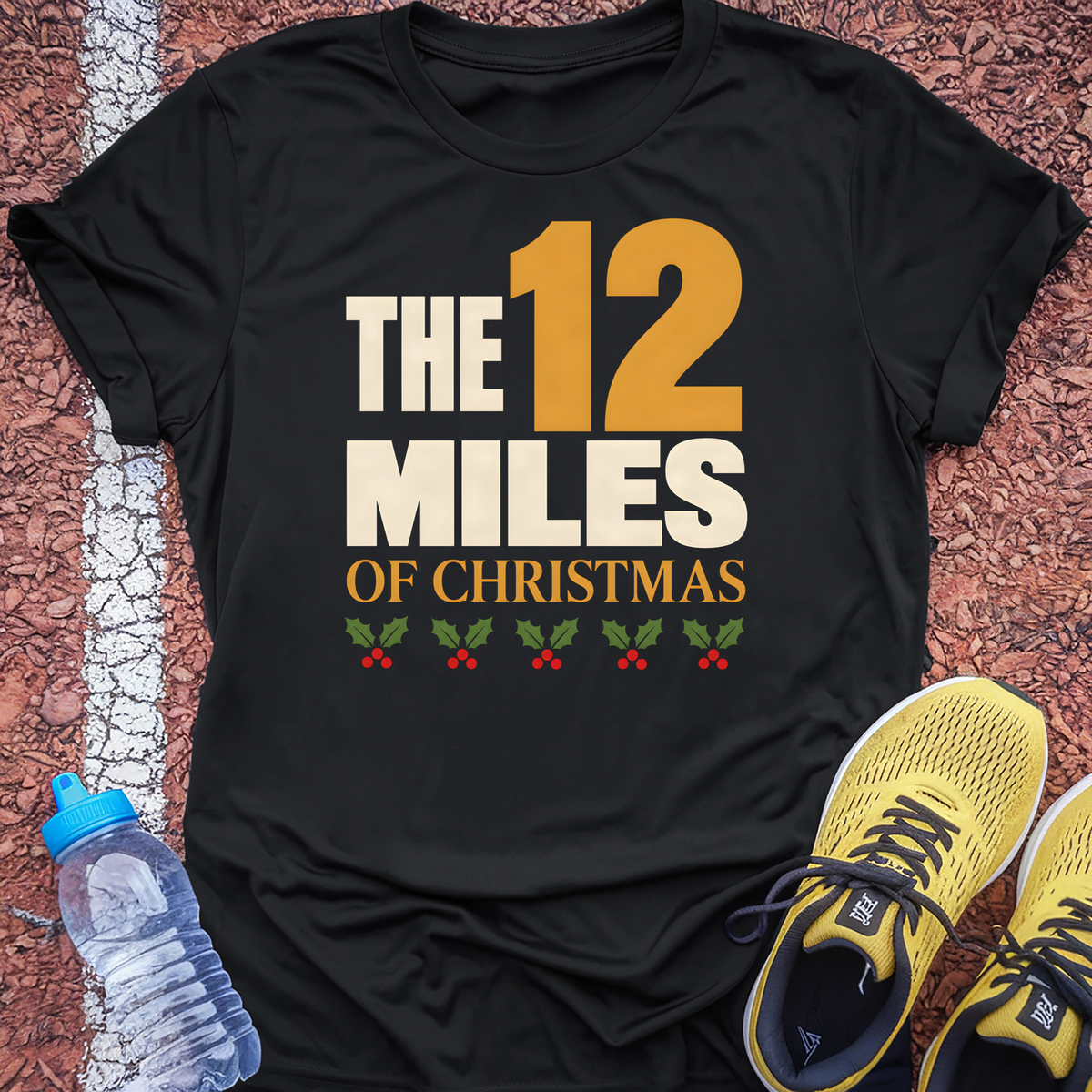 12 Miles of Christmas T-Shirt - Black