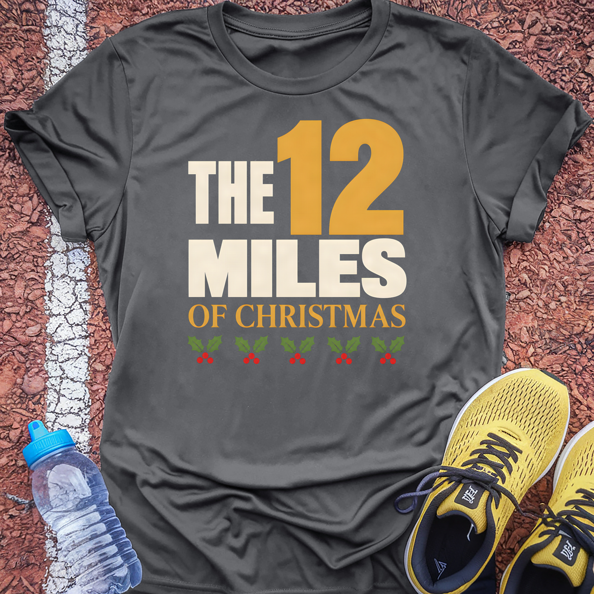 12 Miles of Christmas T-Shirt - Charcoal