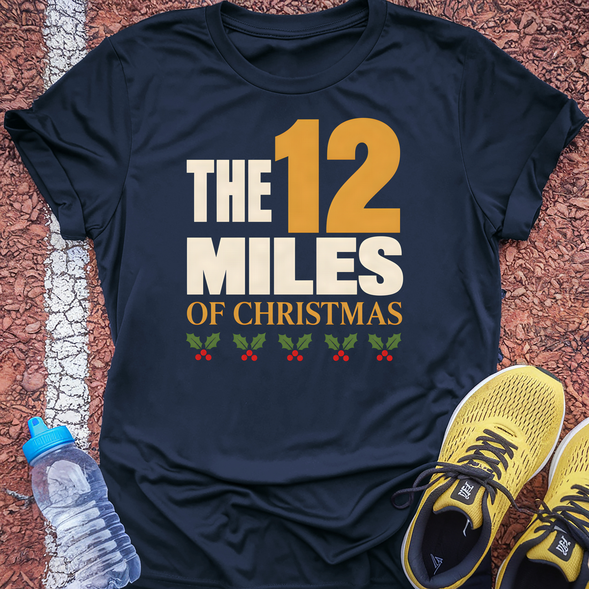 12 Miles of Christmas T-Shirt - Navy