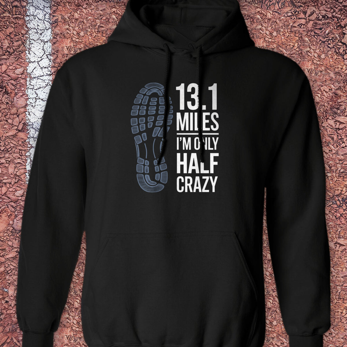 Half Crazy Hoodie - Black