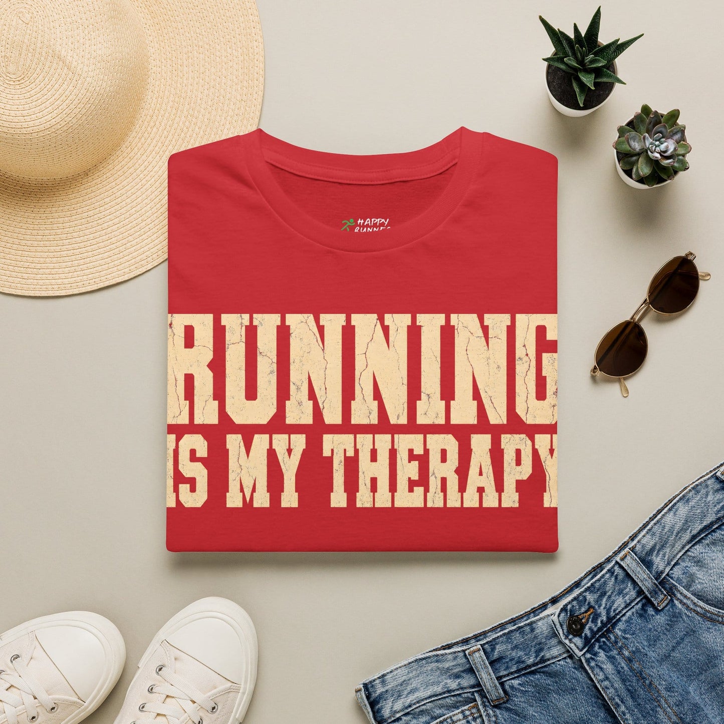 Running Is My Therapy T-Shirt