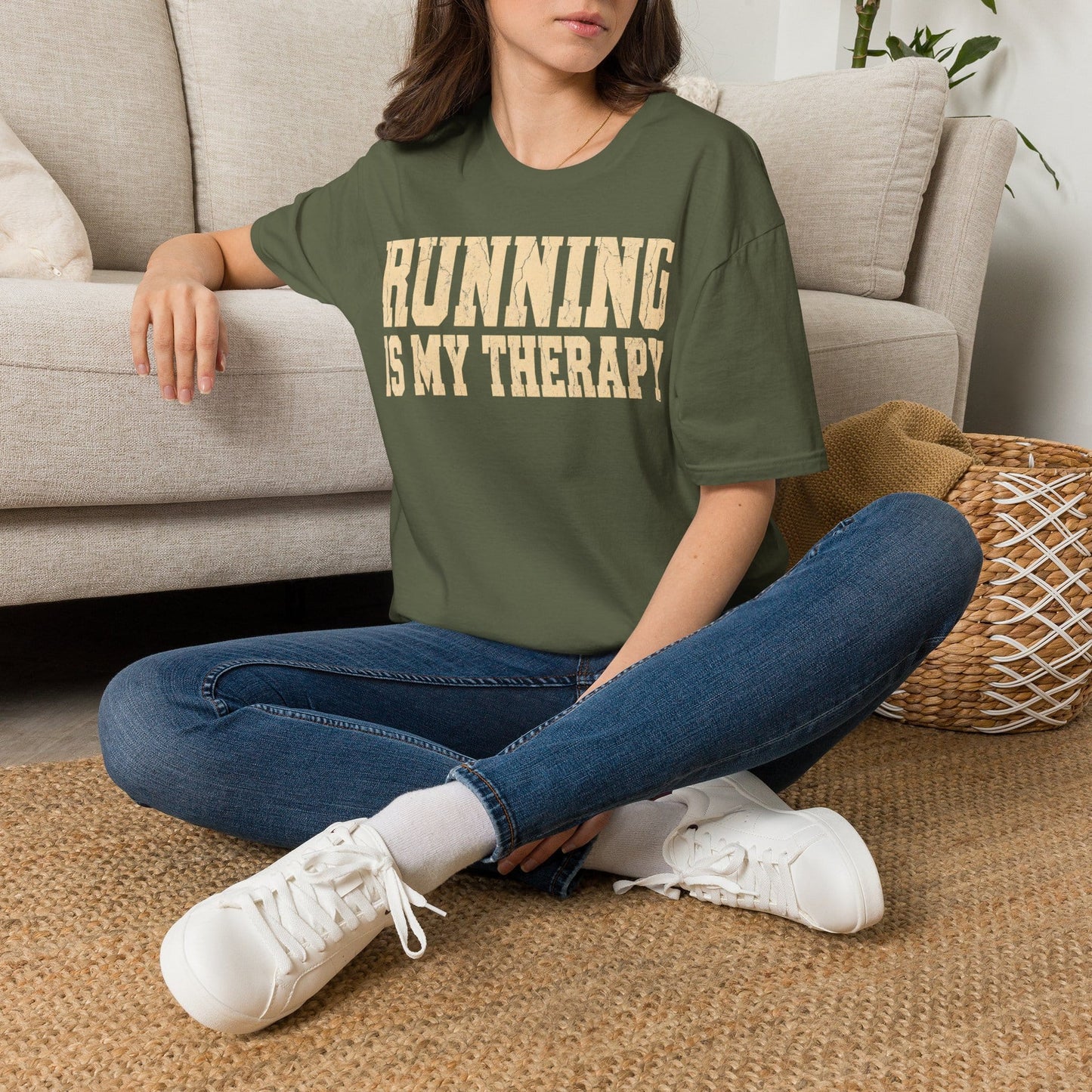 Running Is My Therapy T-Shirt