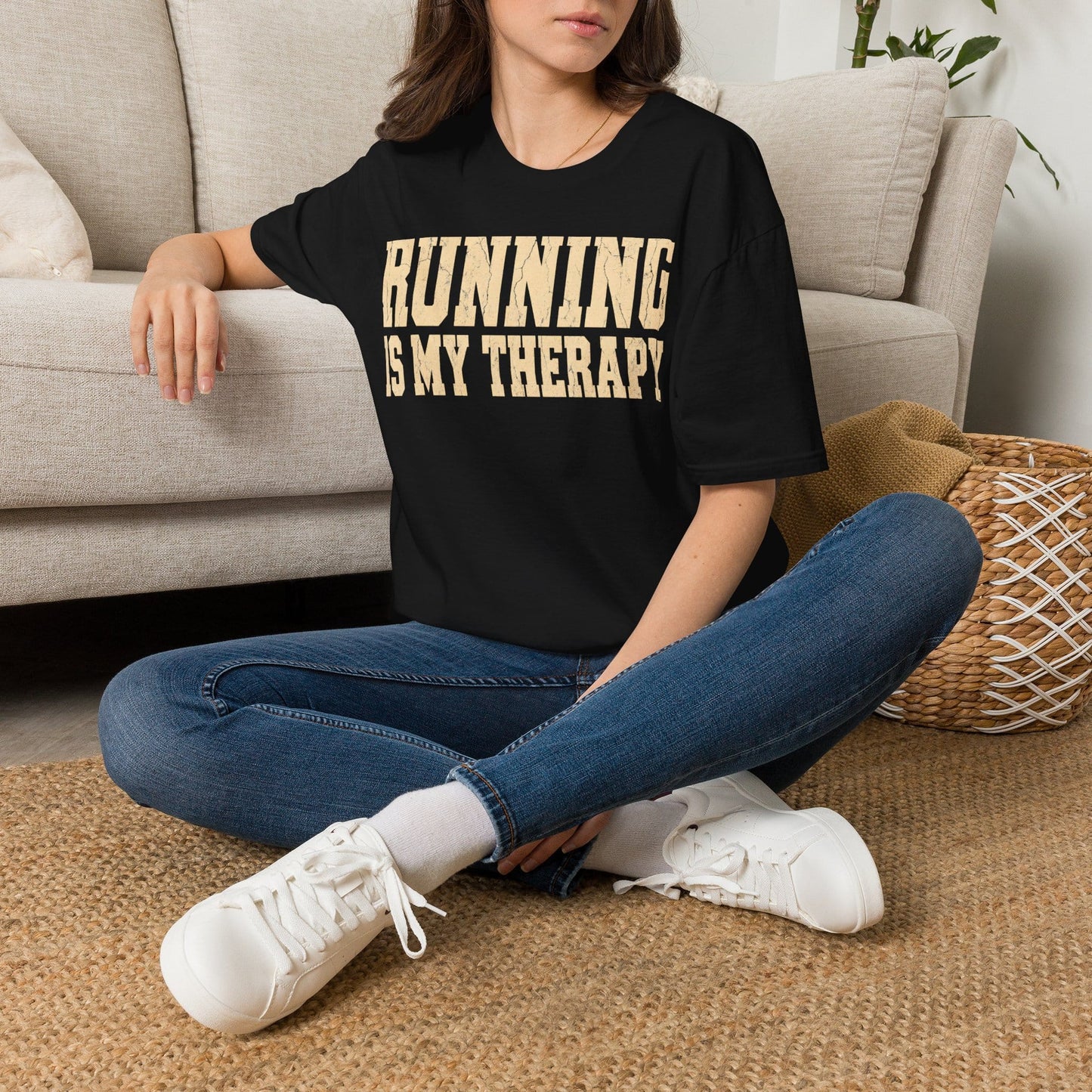 Running Is My Therapy T-Shirt