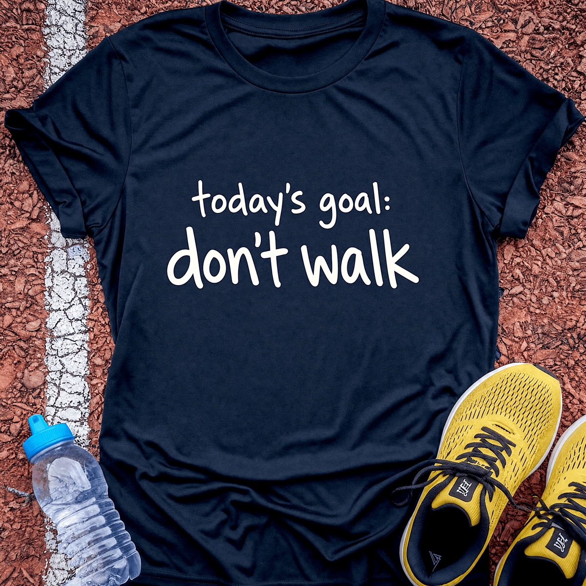 Don't Walk Today T-Shirt - Navy