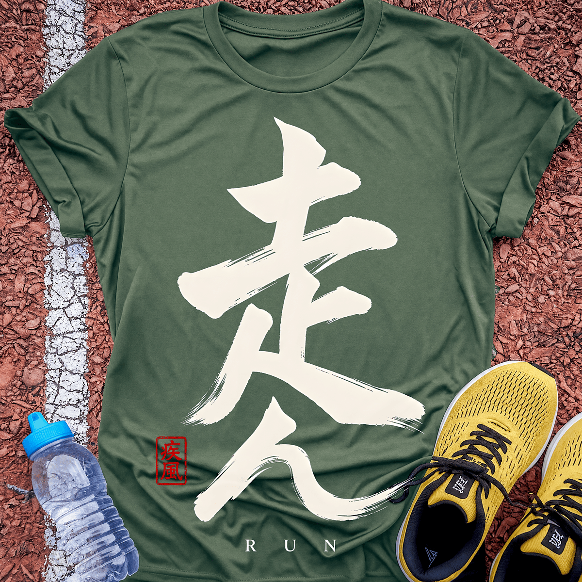 Kanji Banner - Military Green