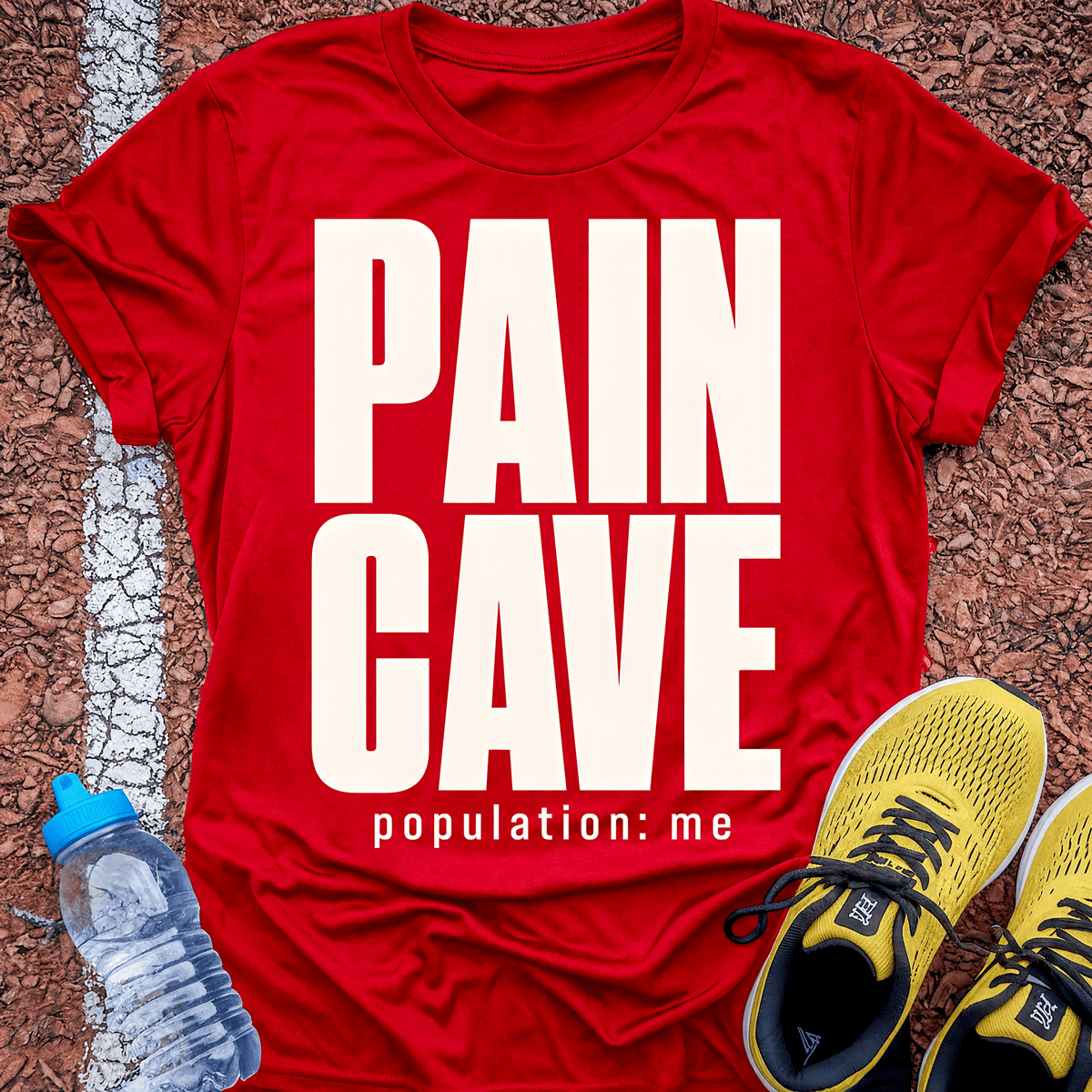Pain Cave T-Shirt - Red