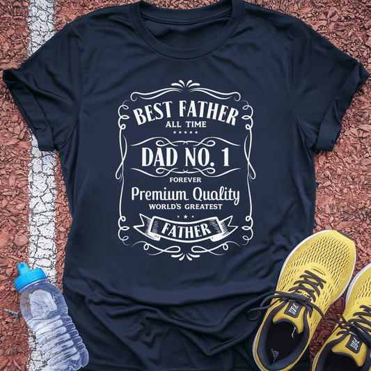 Dad No 1 Tech Tee