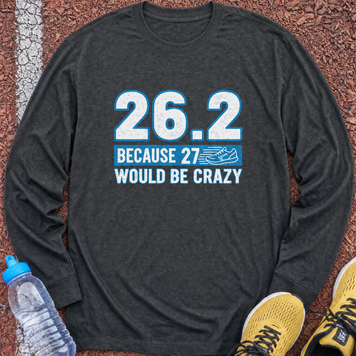 27 Would Be Crazy Long Sleeve - Dark Heather