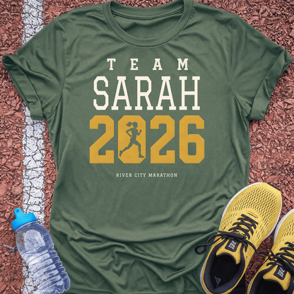 Team name t-shirt military green