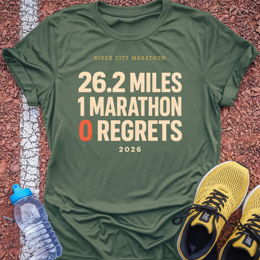 0 regrets personalised t-shirt
