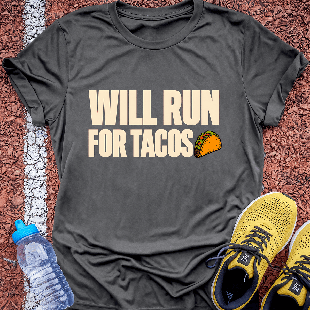 Run for Tacos - Charcoal