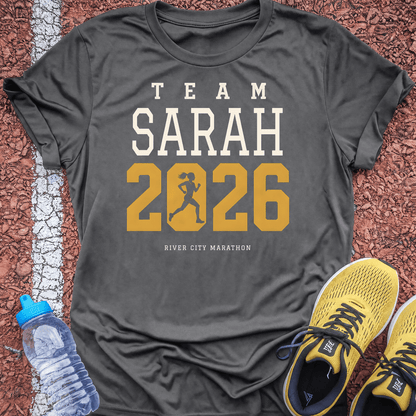 Team name t-shirt charcoal