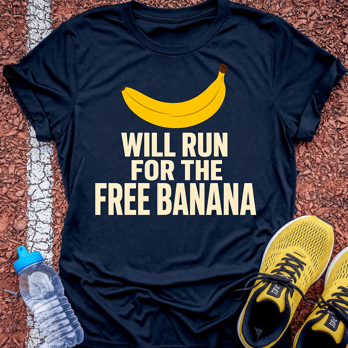 Will Run for the Free Banana - Navy