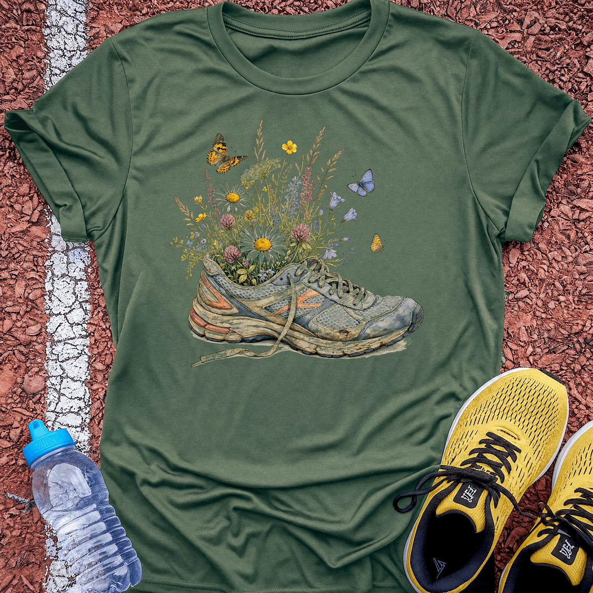 Wildflower Miles T-Shirt - Military Green