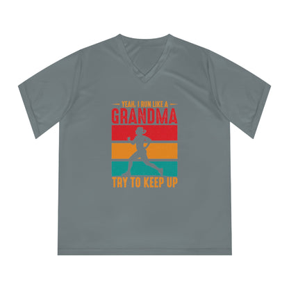 Grandma Women's V-Neck Tech Tee