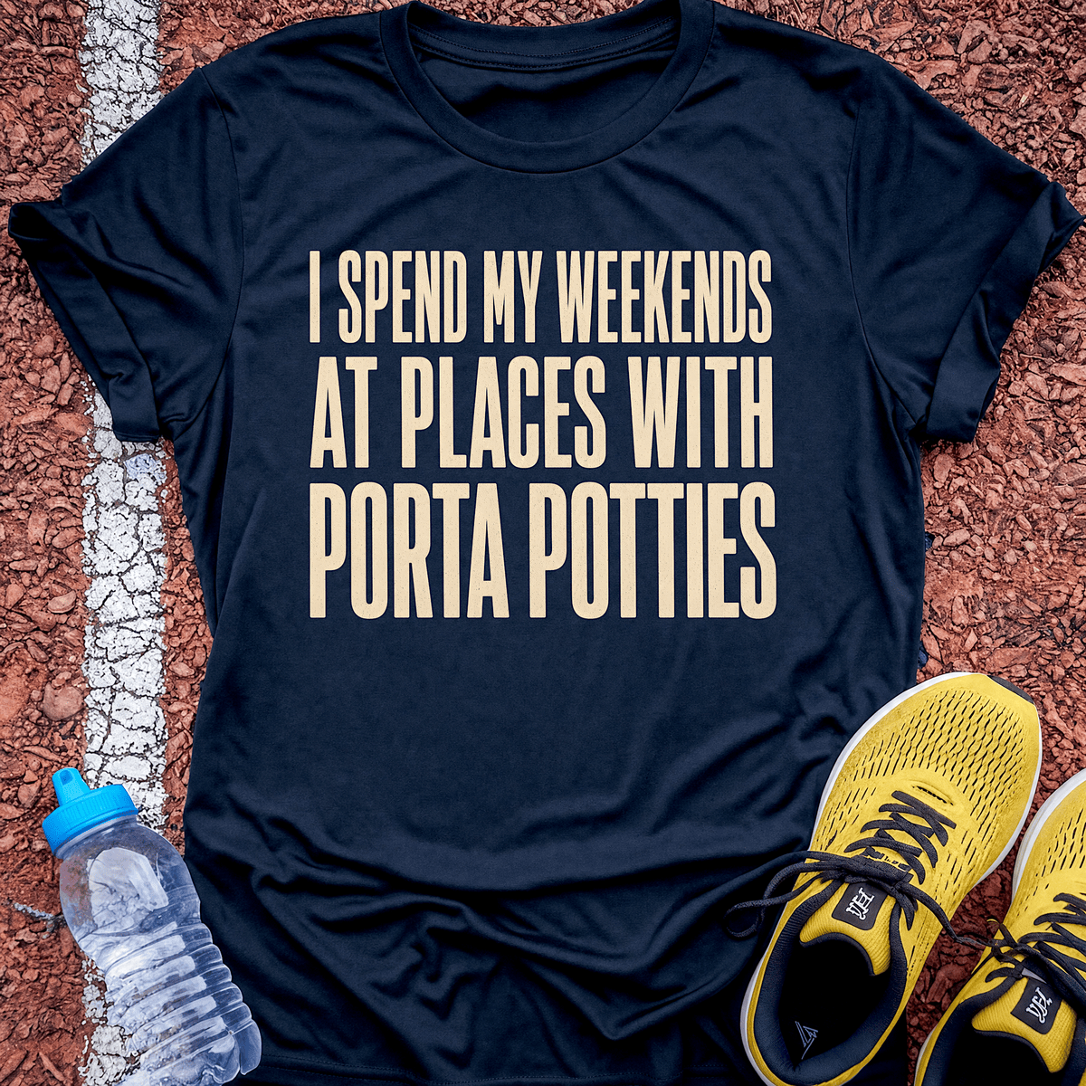 Porta Potty Weekends T-Shirt - Navy