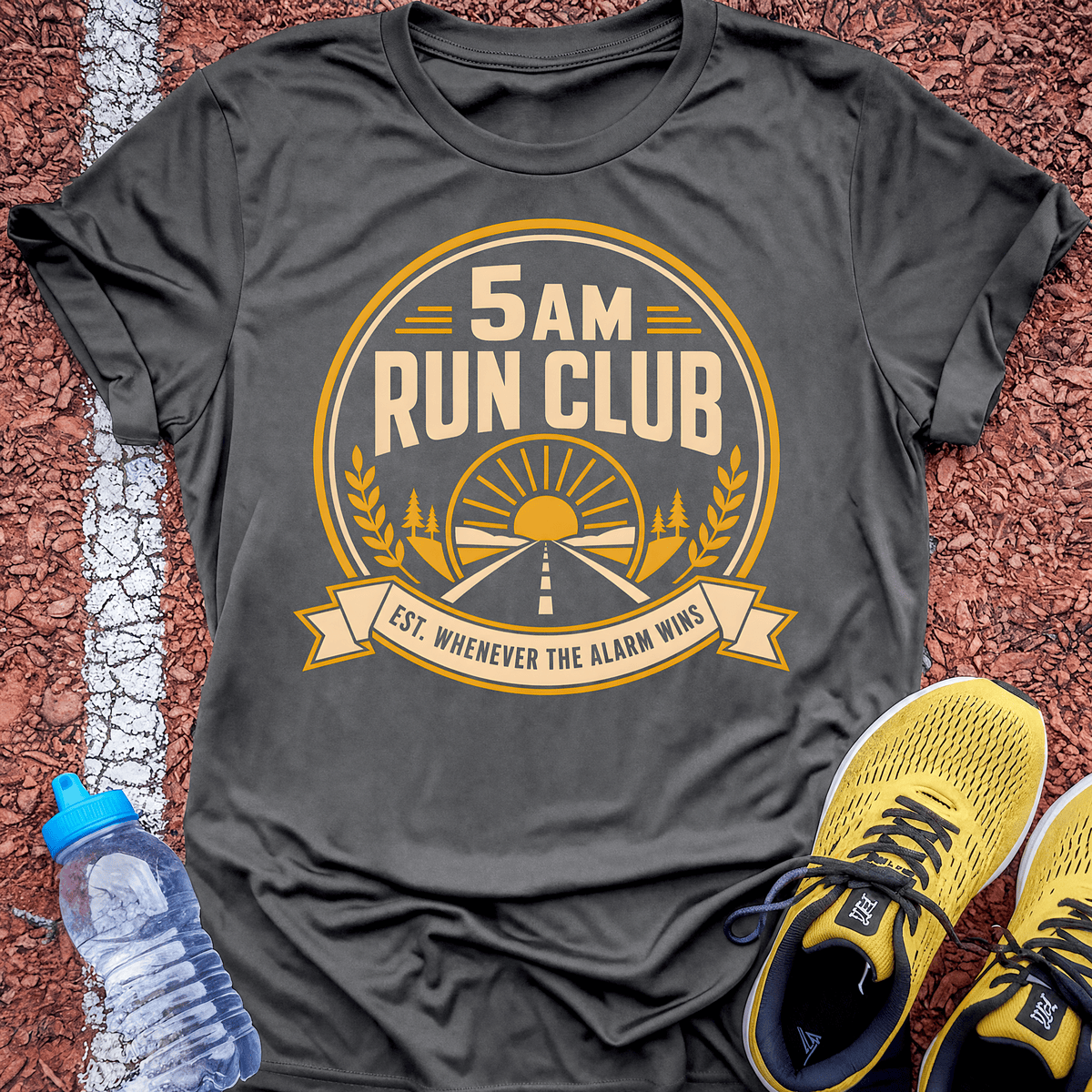 5AM Run Club T-Shirt - Charcoal