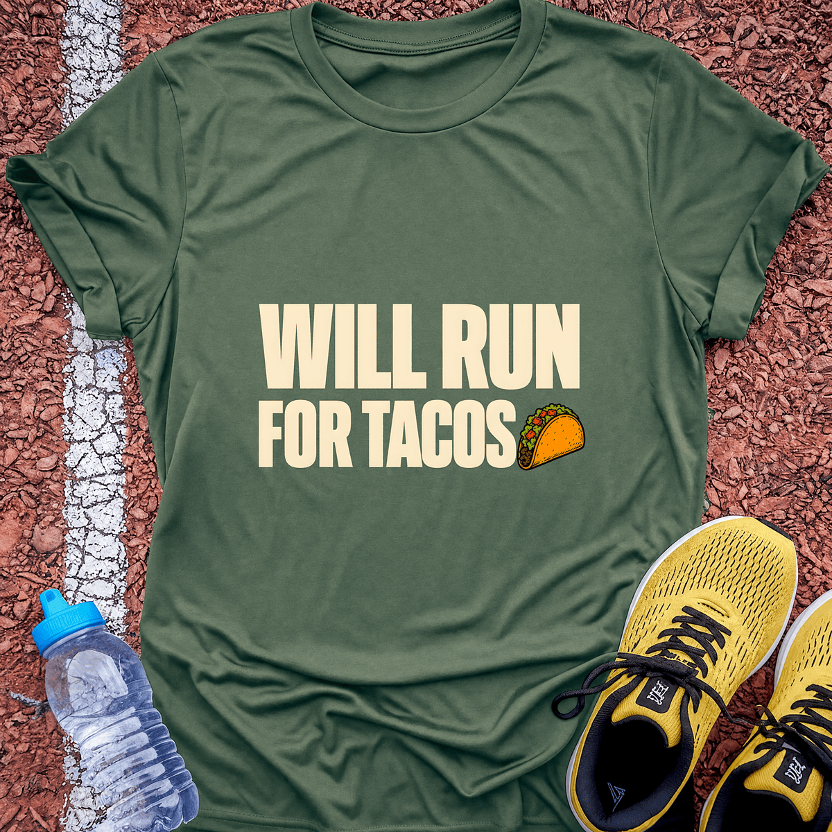 Run for Tacos - Military Green