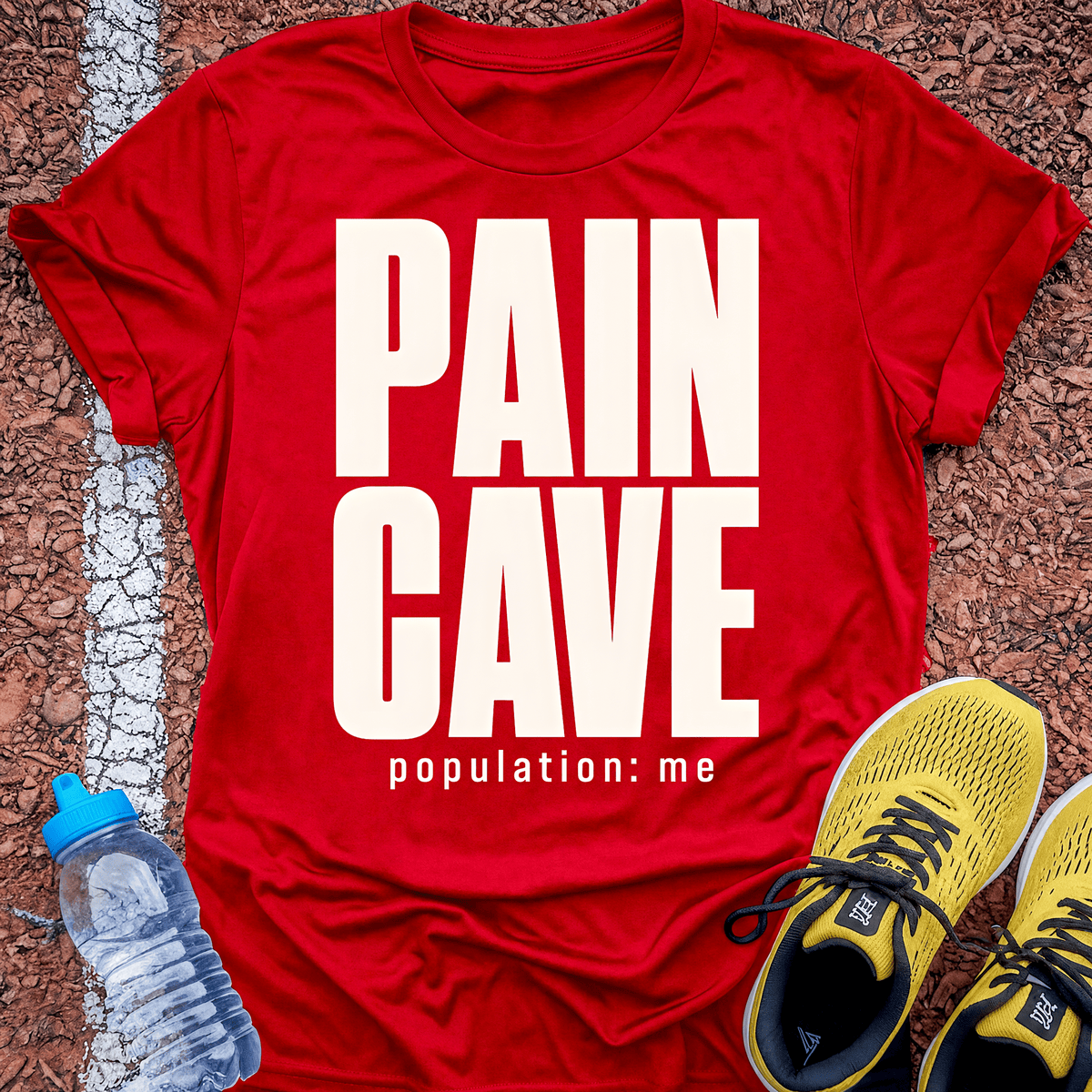 Pain Cave T-Shirt - Red