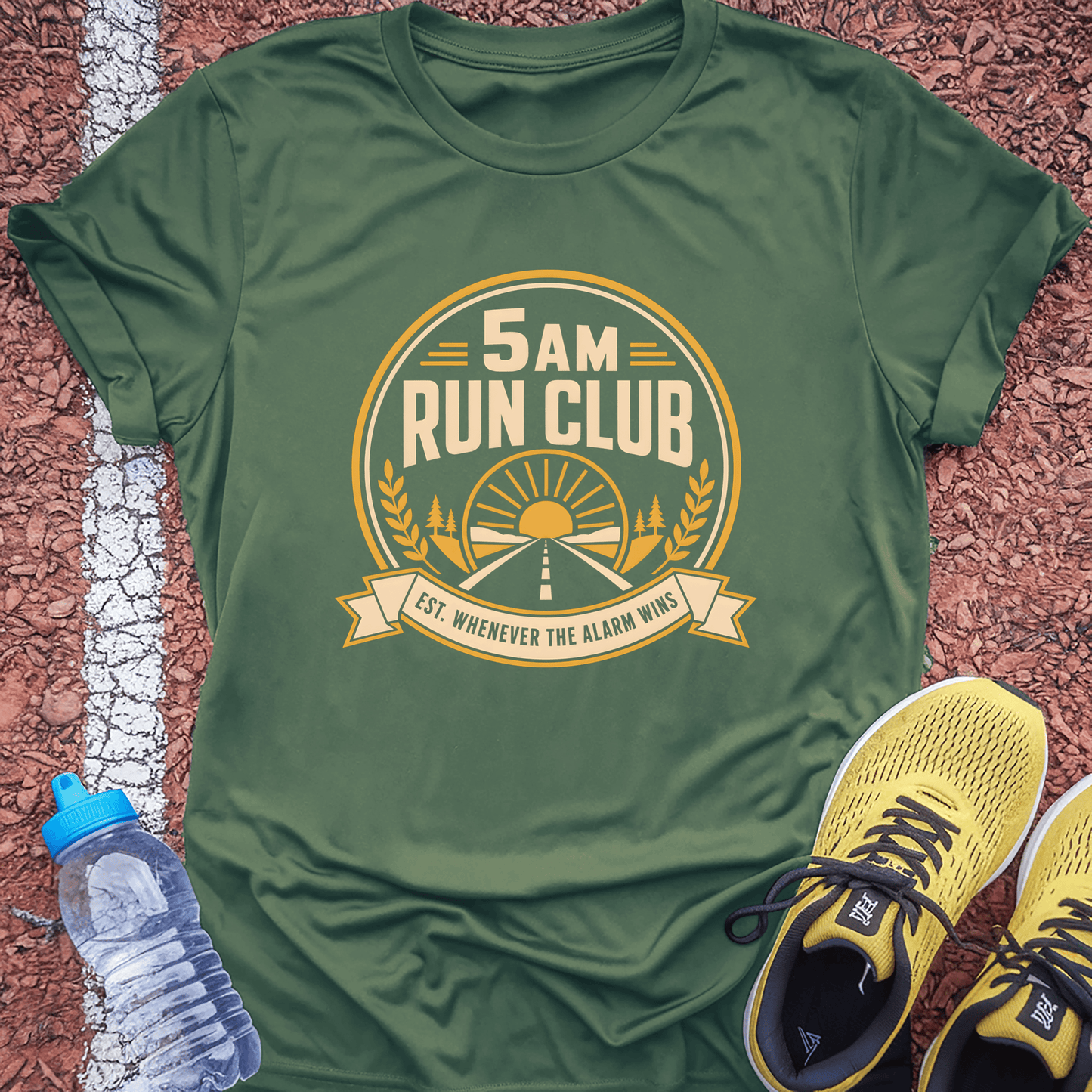 5AM Run Club T-Shirt - Military Green