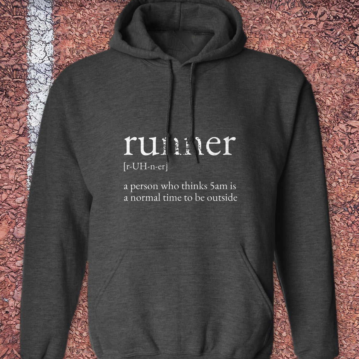 5am Hoodie - Dark Heather