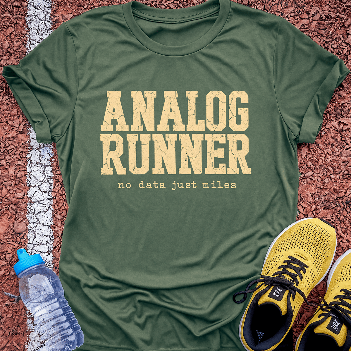 Analog Runner T-Shirt - Military Green