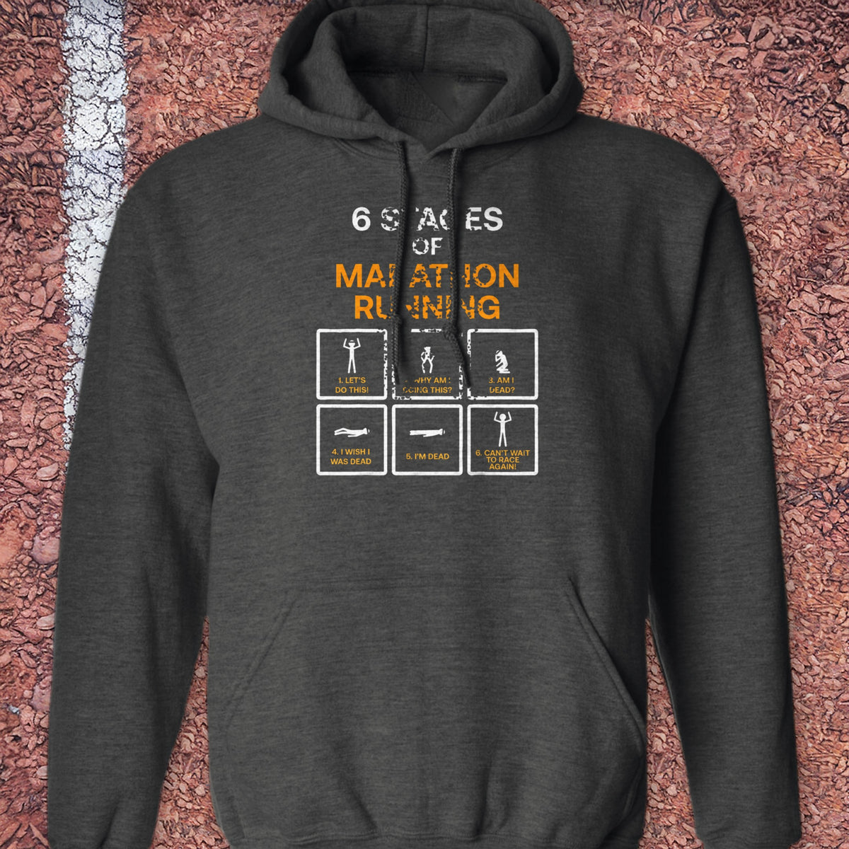6 Stages Hoodie - Dark Heather