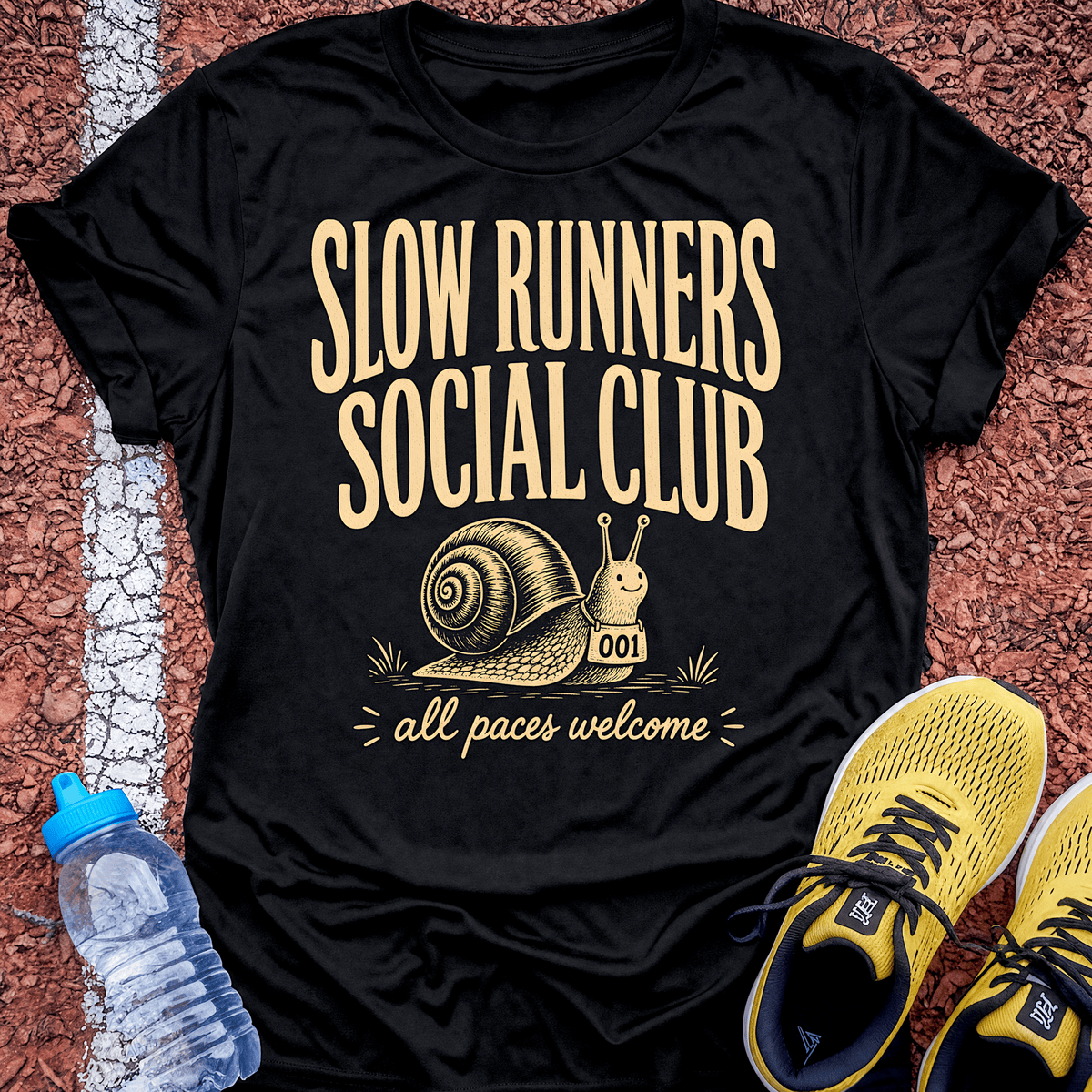 Slow Runners Social Club T-Shirt - Black