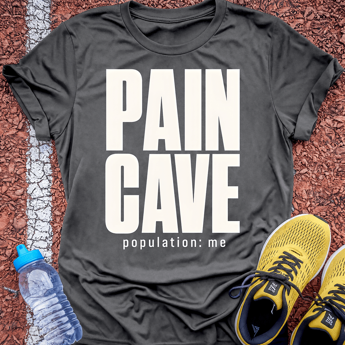 Pain Cave T-Shirt - Charcoal