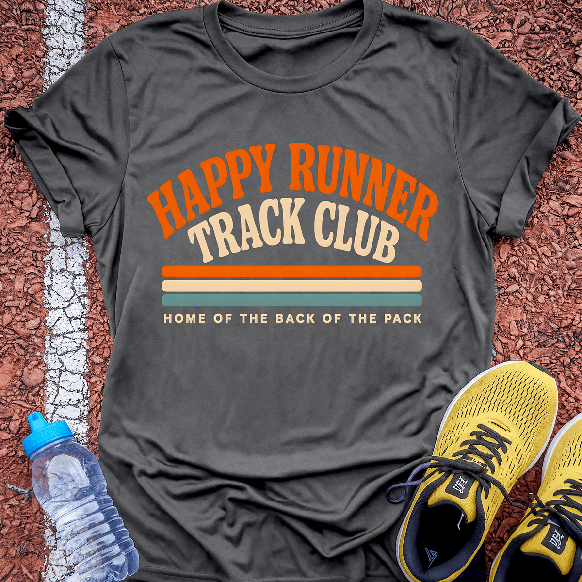Happy Runner Track Club - Charcoal