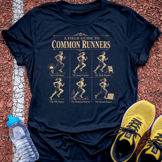 Field Guide to Runners T-Shirt - Navy