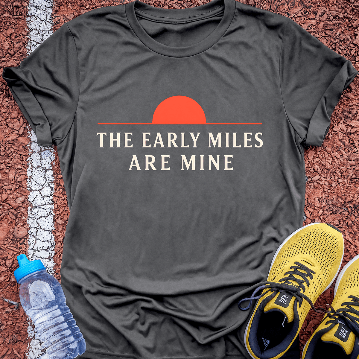 The Early Miles Are Mine - Charcoal