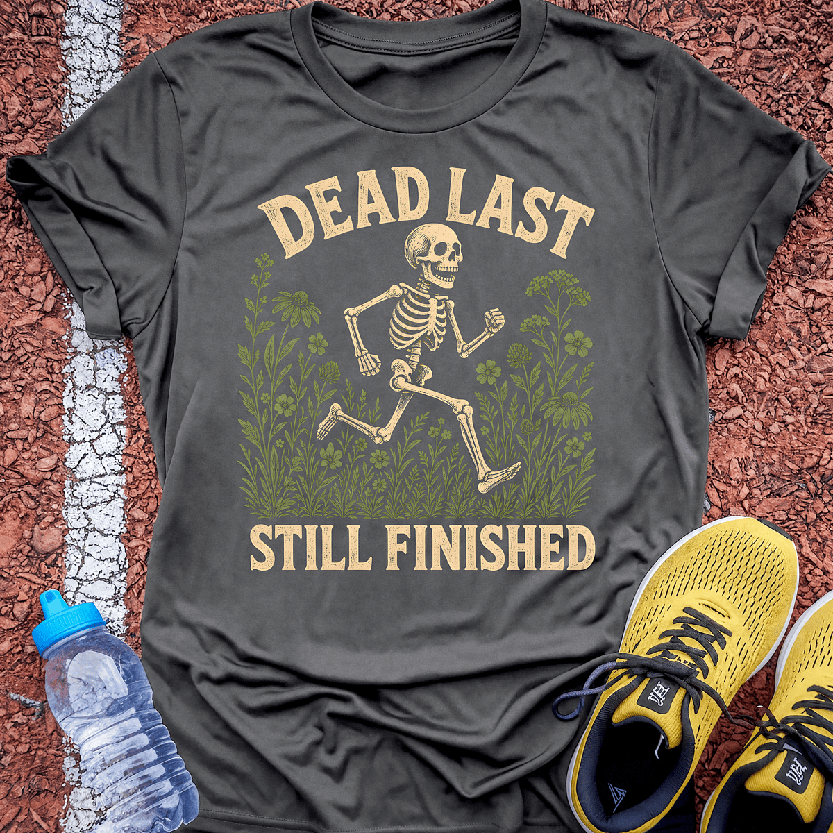 Dead Last T-Shirt - Charcoal