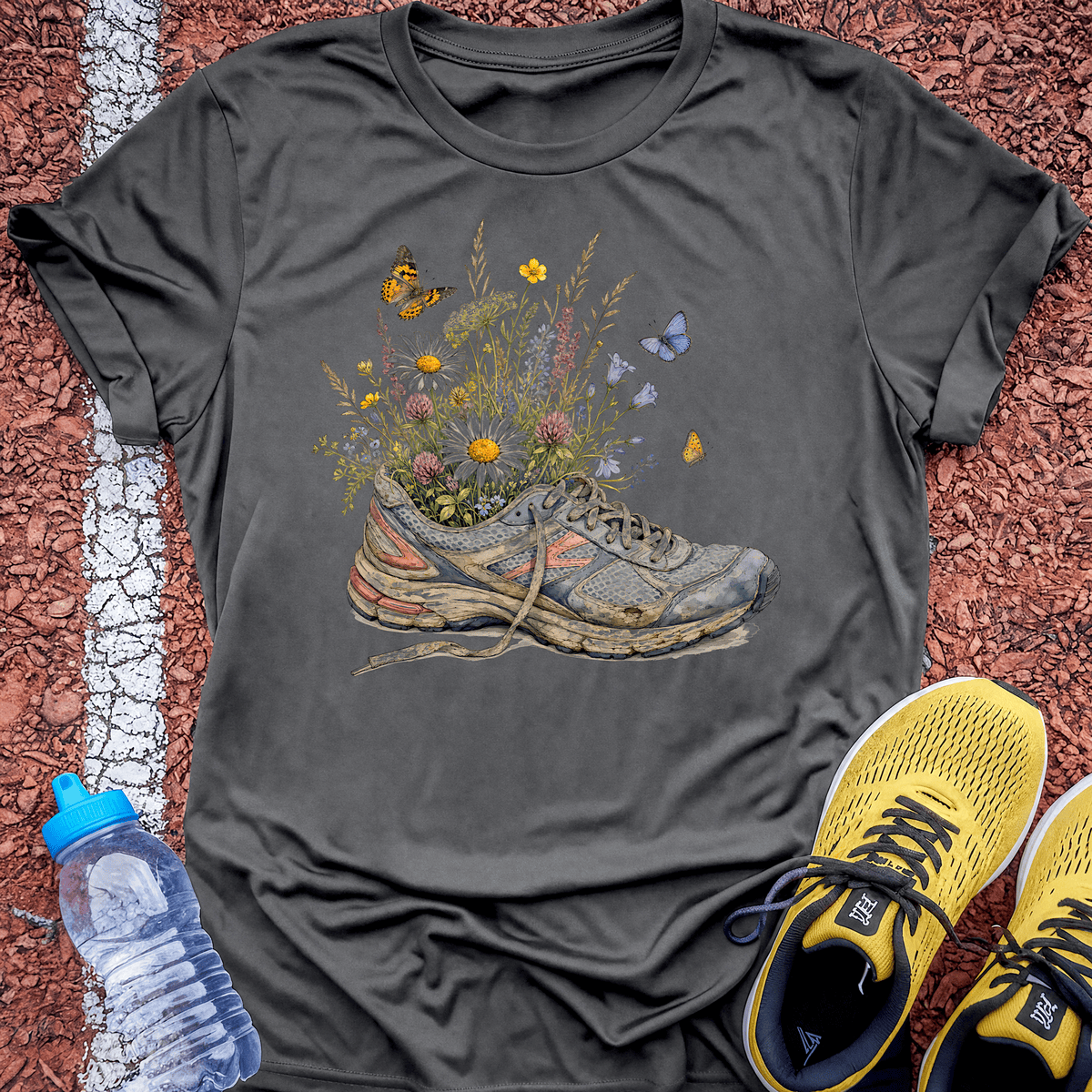 Wildflower Miles T-Shirt - Charcoal