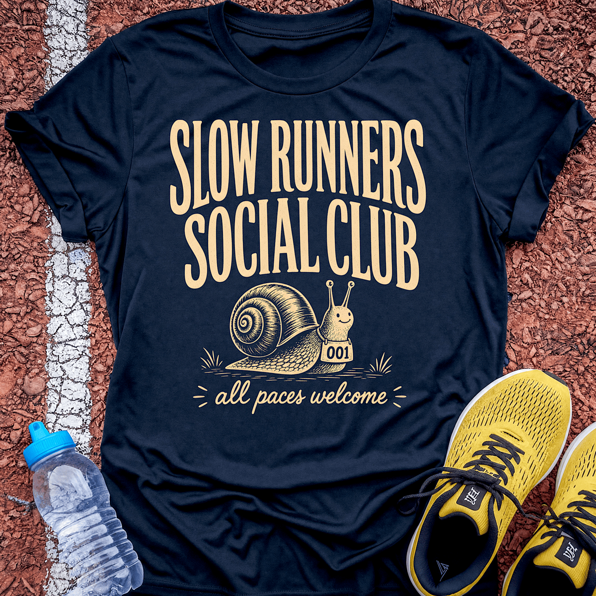 Slow Runners Social Club T-Shirt - Navy