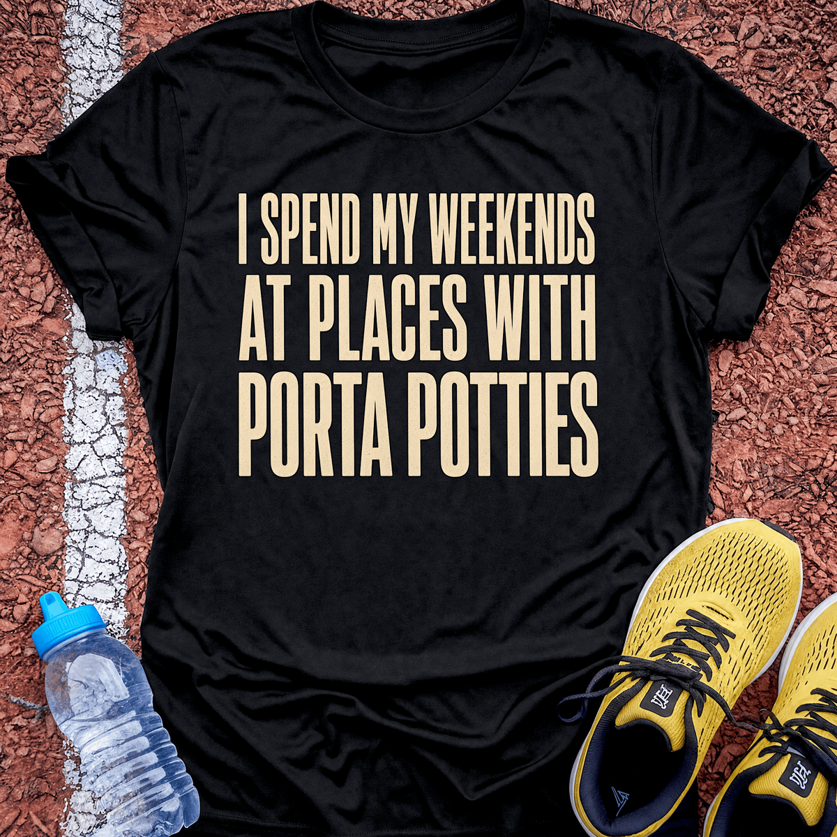 Porta Potty Weekends T-Shirt - Black