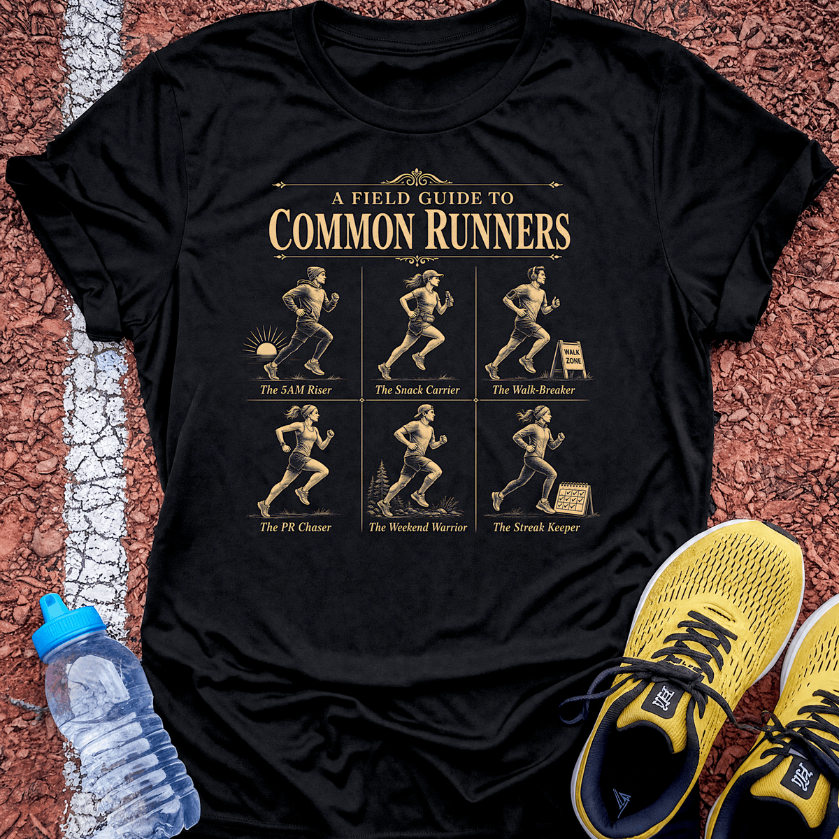 Field Guide to Runners T-Shirt - Black