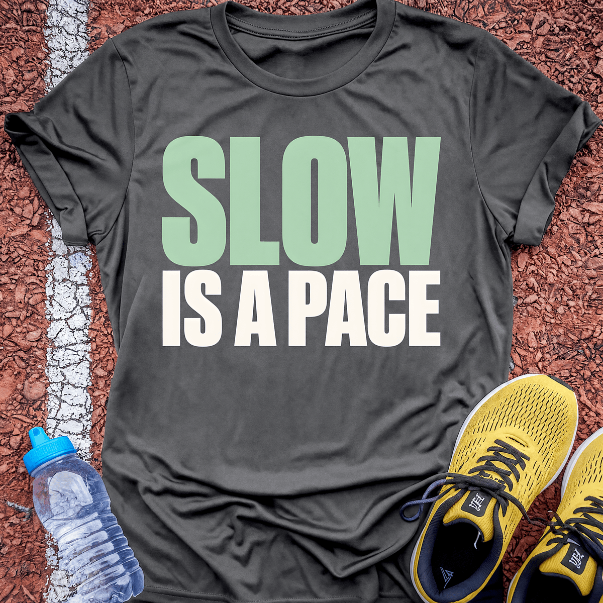 Slow Is a Pace - Charcoal