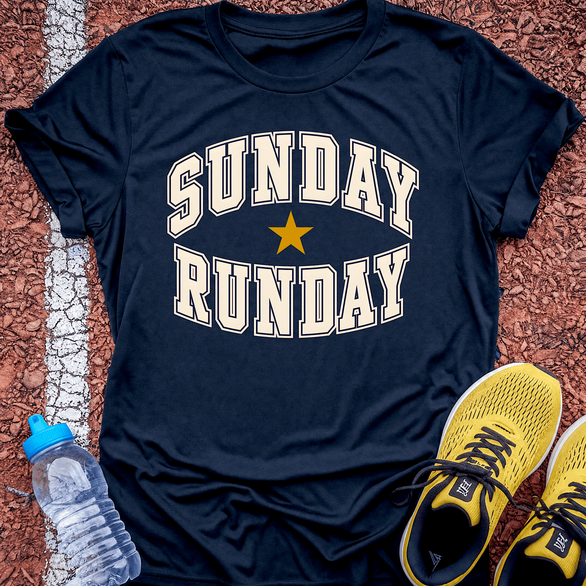 Sunday Runday T-Shirt - Navy