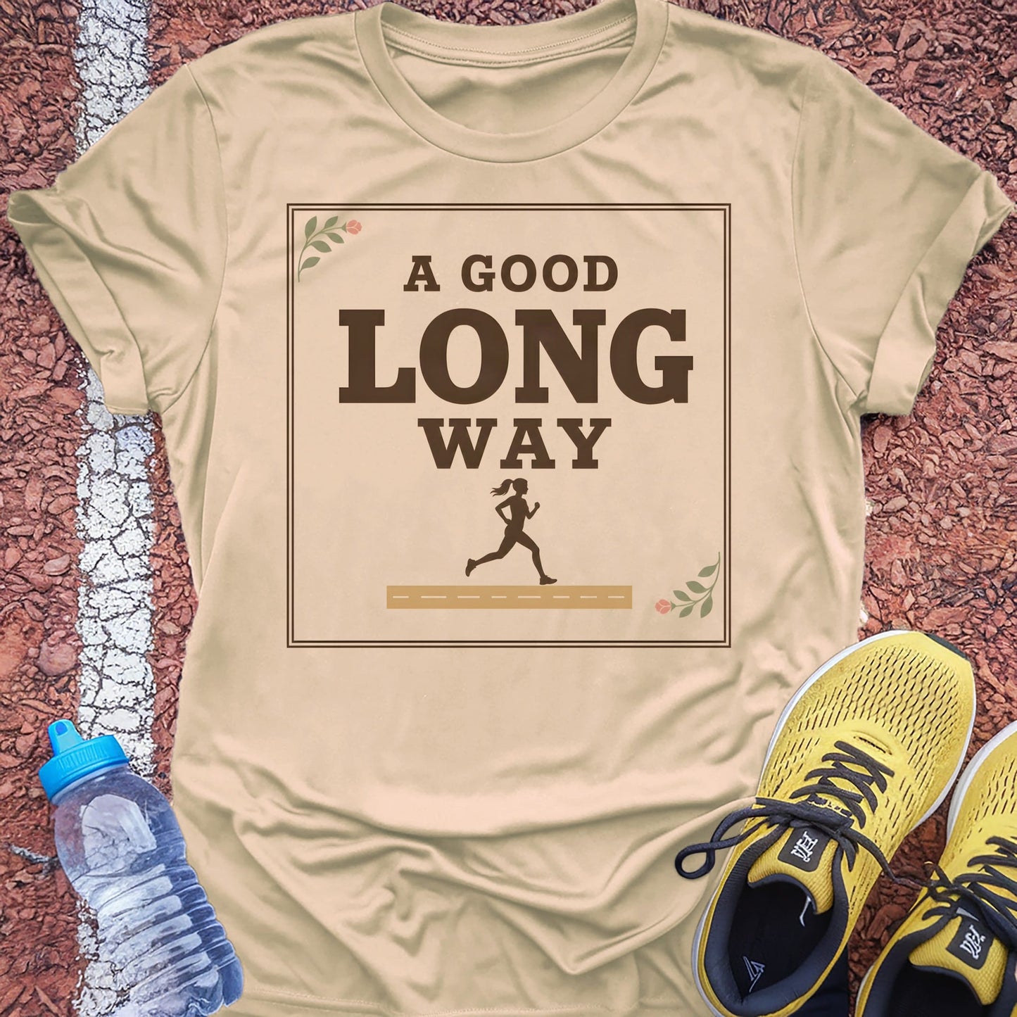 A Good Long Way t-shirt — Natural