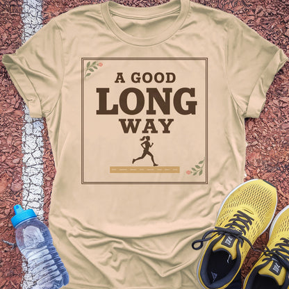 A Good Long Way t-shirt — Natural