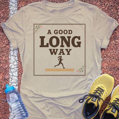 A Good Long Way t-shirt — Sand