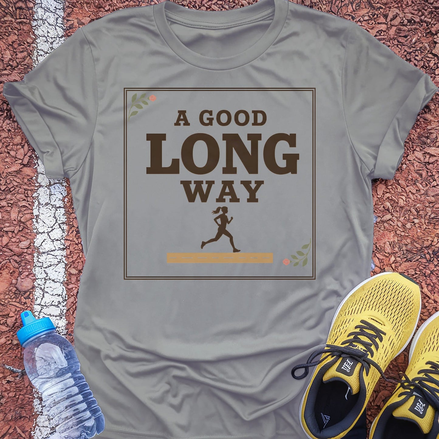 A Good Long Way t-shirt — Sport Grey