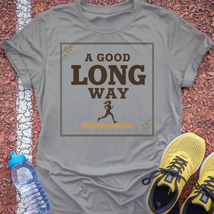 A Good Long Way t-shirt — Sport Grey