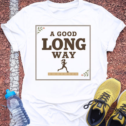 A Good Long Way t-shirt — White
