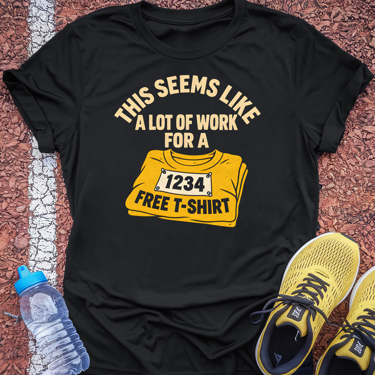 A Lot of Work Tech Tee - Black