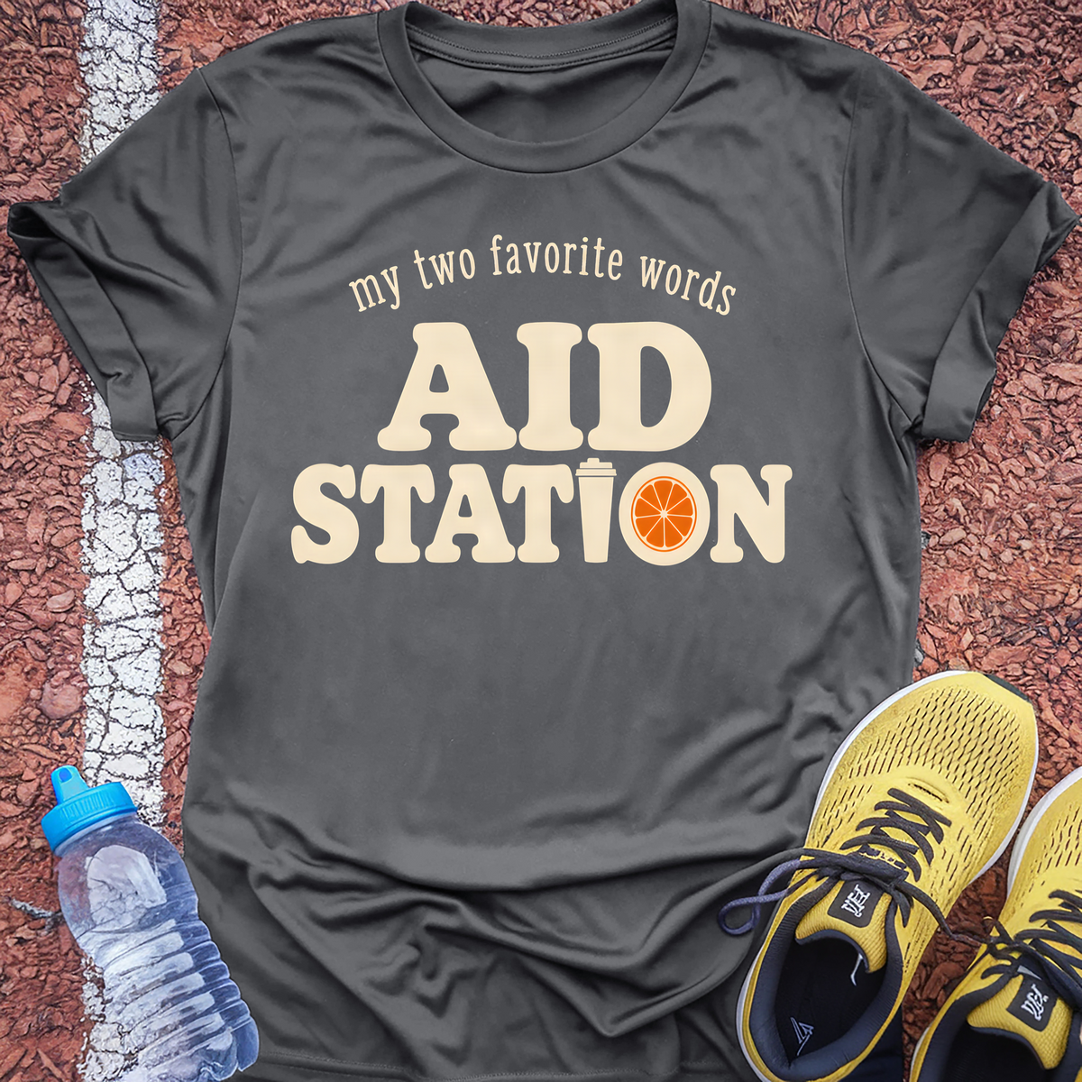 Aid Station T-Shirt - Charcoal