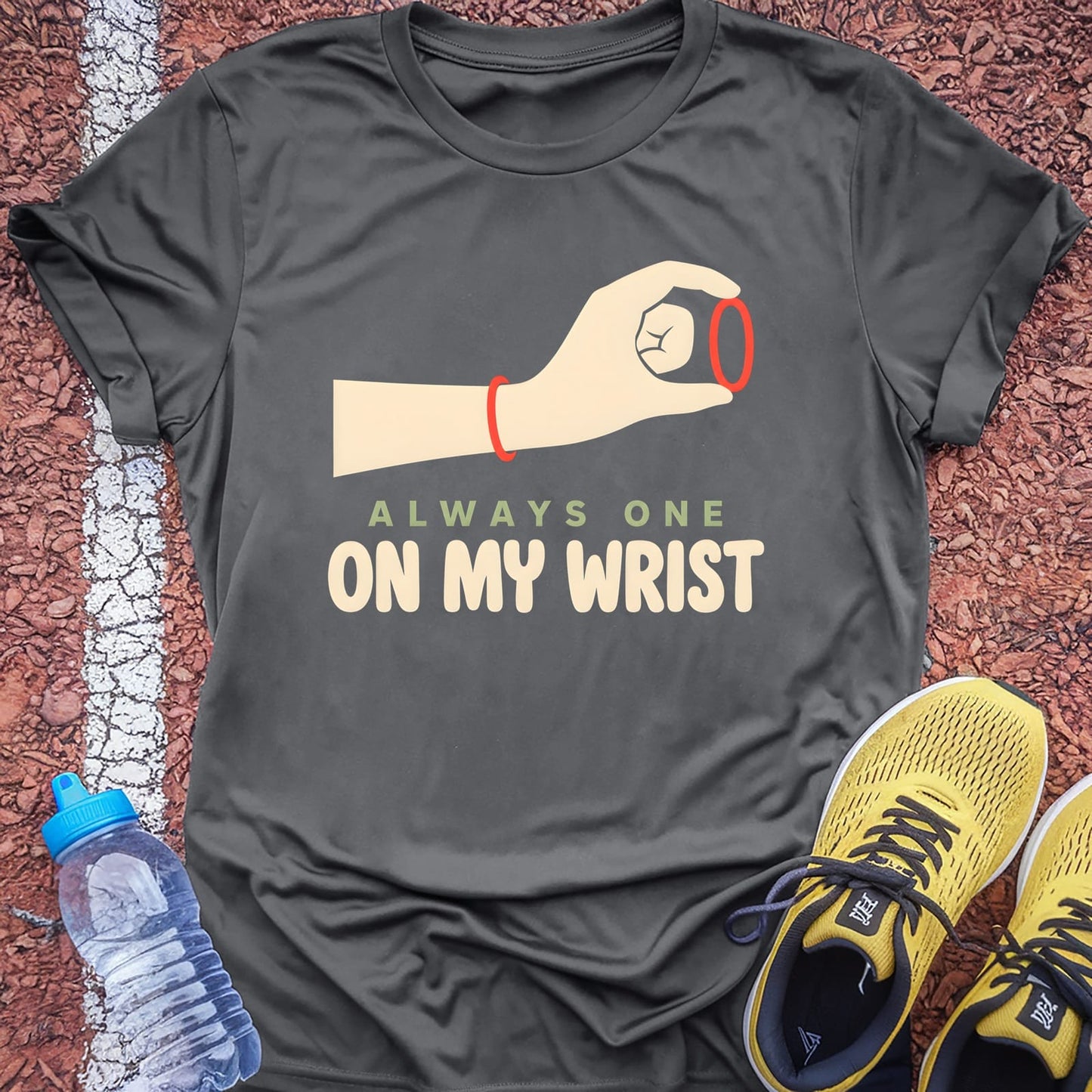 Always One on My Wrist t-shirt — Charcoal