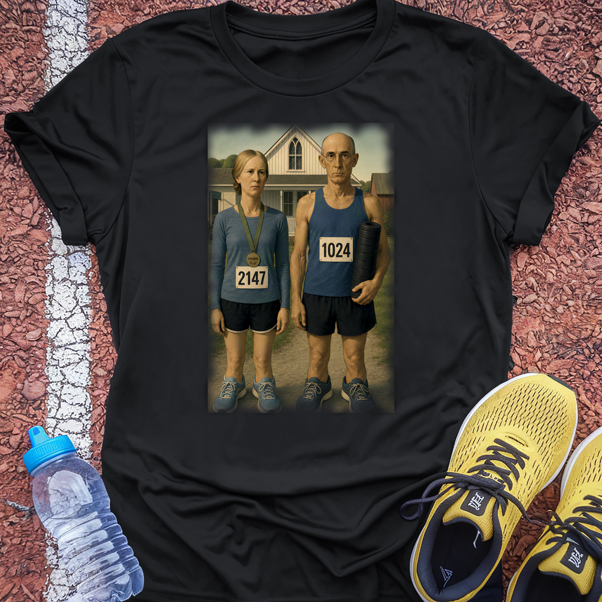American Gothic Run Club T-Shirt - Black