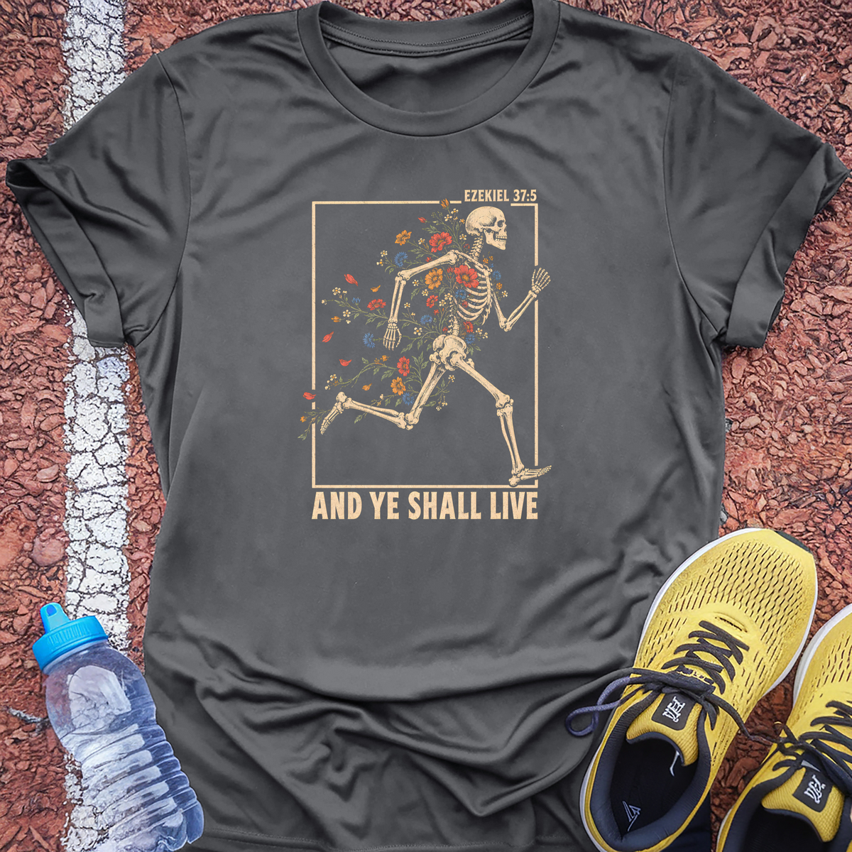 And Ye Shall Live T-Shirt - Charcoal